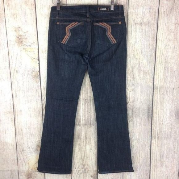 Rock & Republic Women's Size 26 Kiedis Bootcut Dark Wash Blue Denim Jeans - Picture 2 of 8